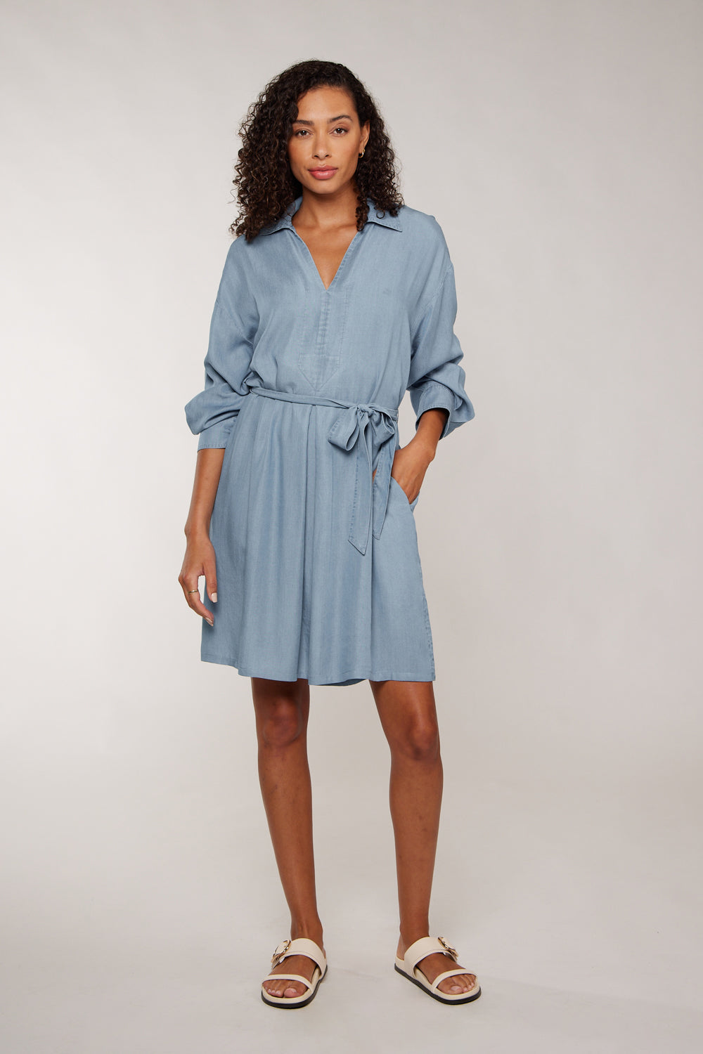 CHELSEA DRESS - CHAMBRAY