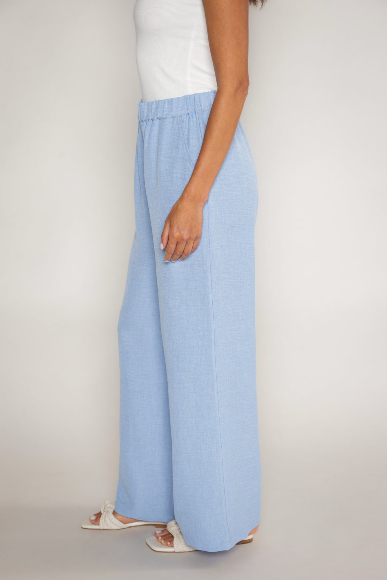 SADIE PULL ON PANT - CHAMBRAY