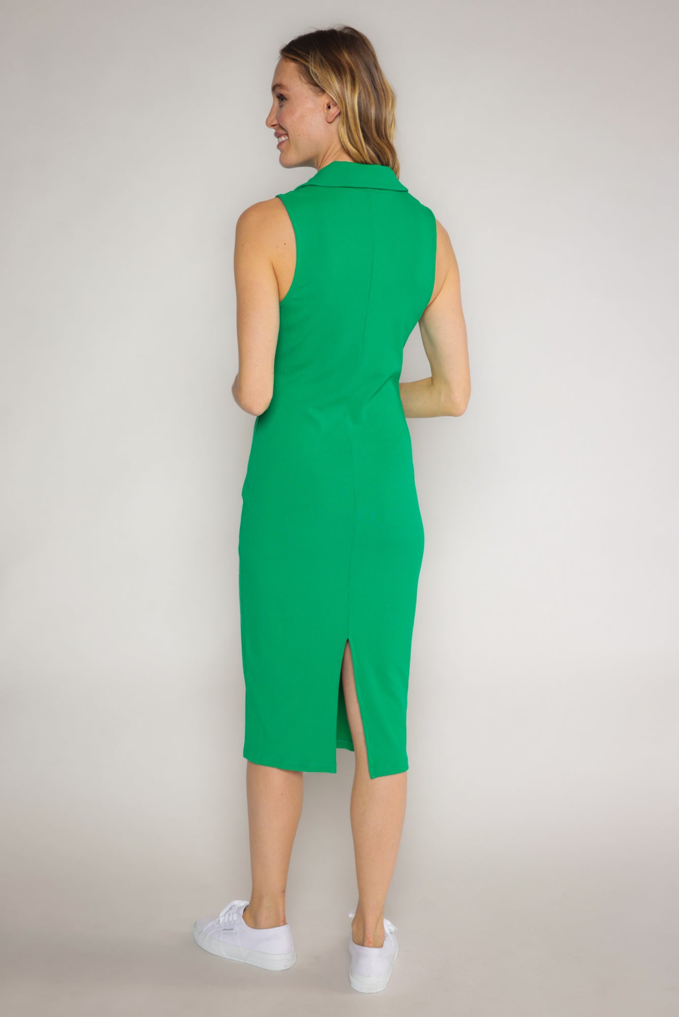 LEIGHTON DRESS - KELLY GREEN