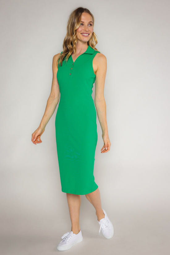 LEIGHTON DRESS - KELLY GREEN