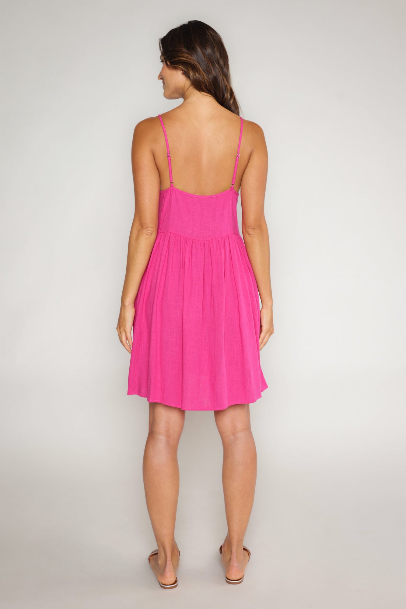 BECKY MINI DRESS - FUCHSIA