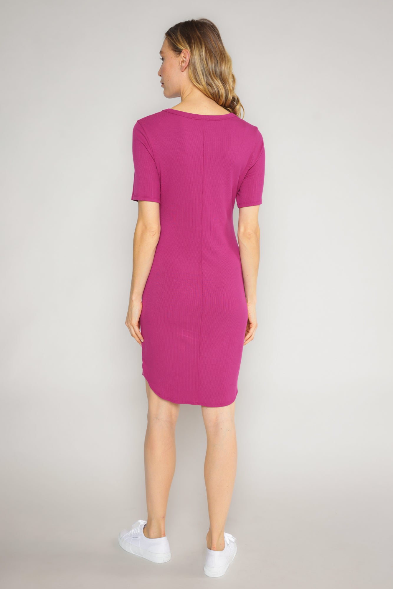 MEL T-SHIRT DRESS - FUCHSIA