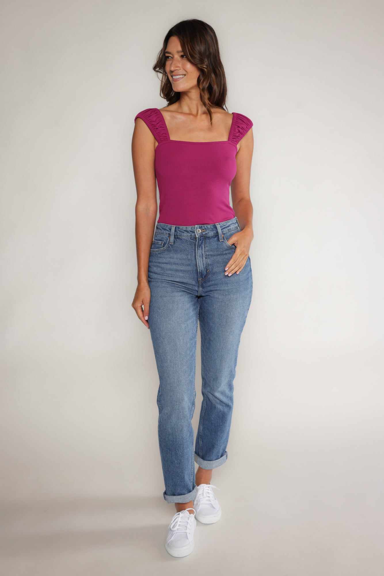 EVA TOP - FUCHSIA