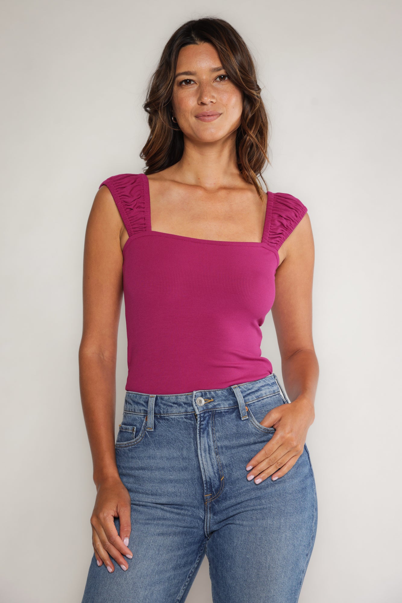 EVA TOP - FUCHSIA