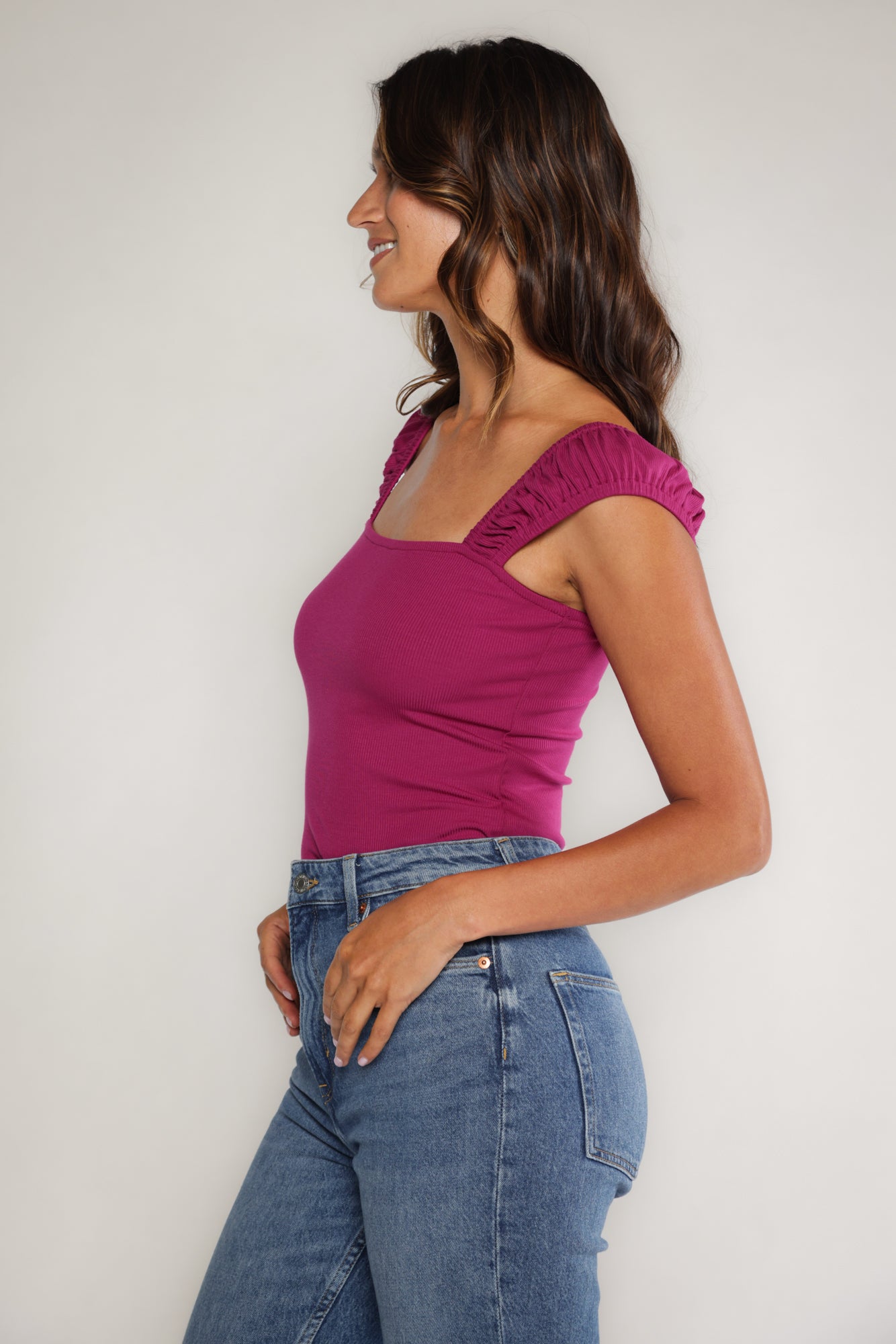 EVA TOP - FUCHSIA