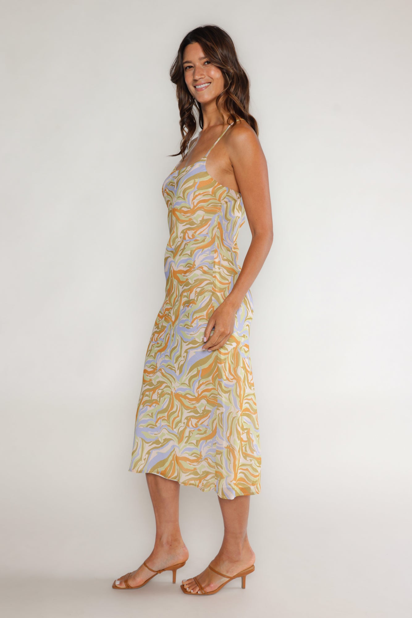 AUBREY MIDI DRESS - LIMONCELLO