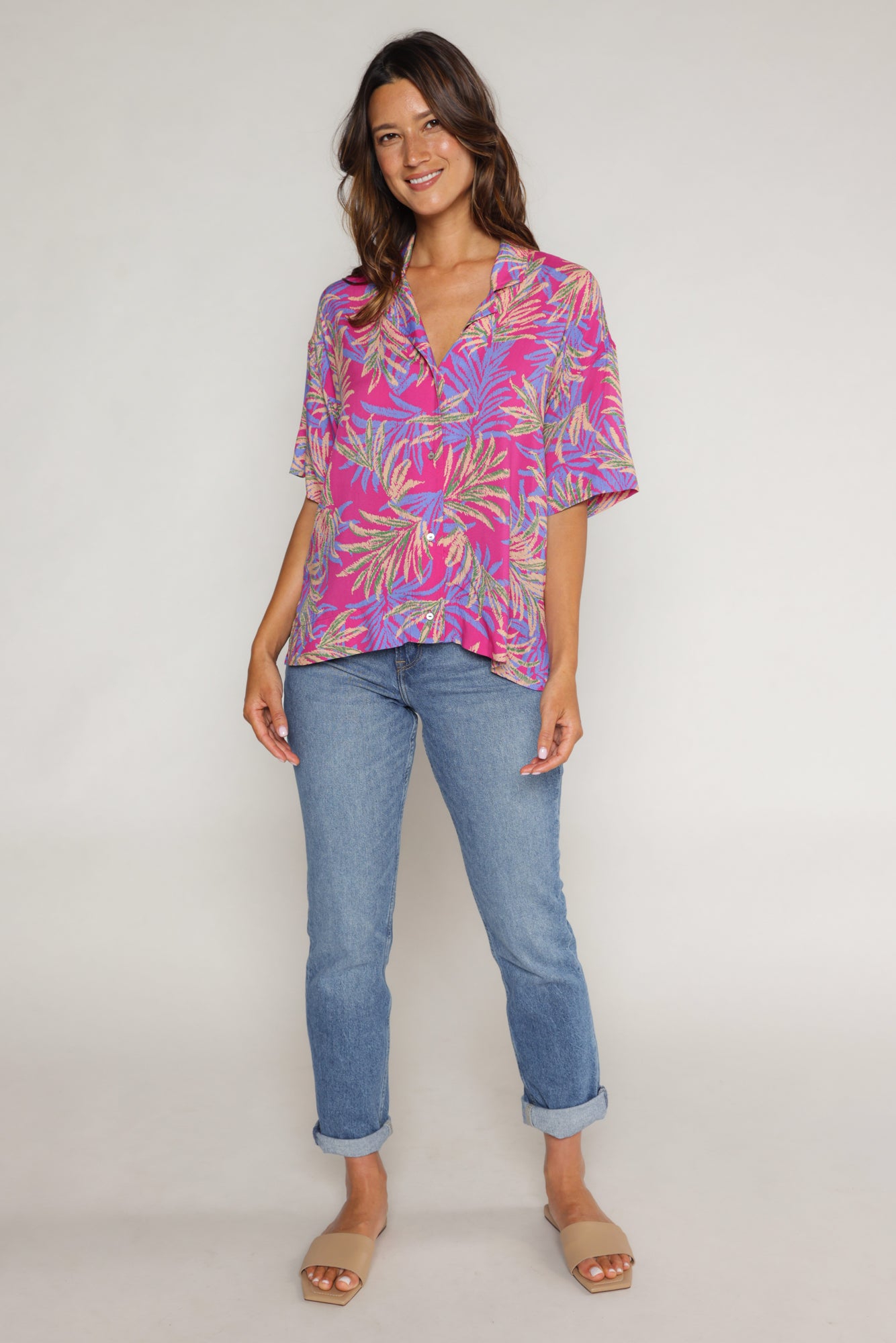 BENSON TOP - FUCHSIA