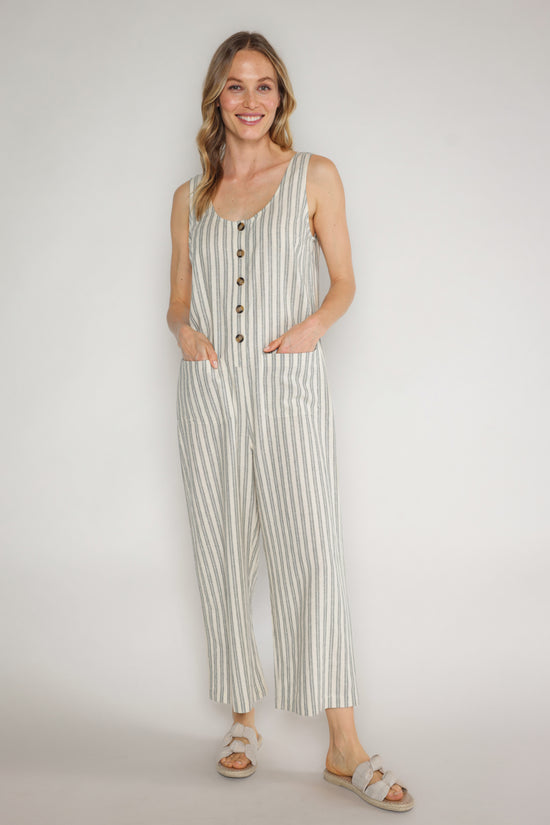 FRANCIS JUMPSUIT - NATURAL/SAGE