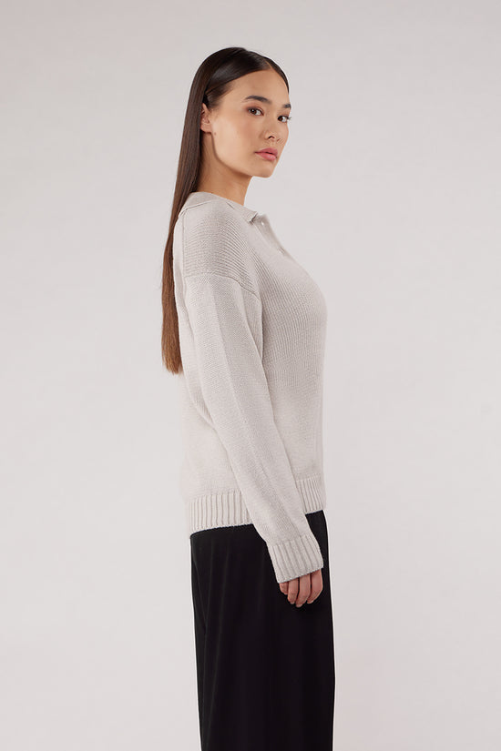 LUDLOW SWEATER - LIGHT GREY