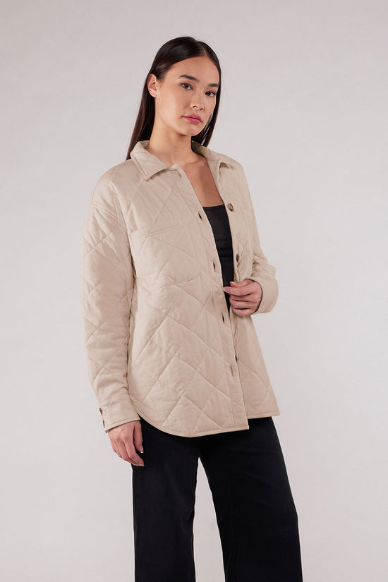 ELLWOOD QUILTED JACKET - NATURAL