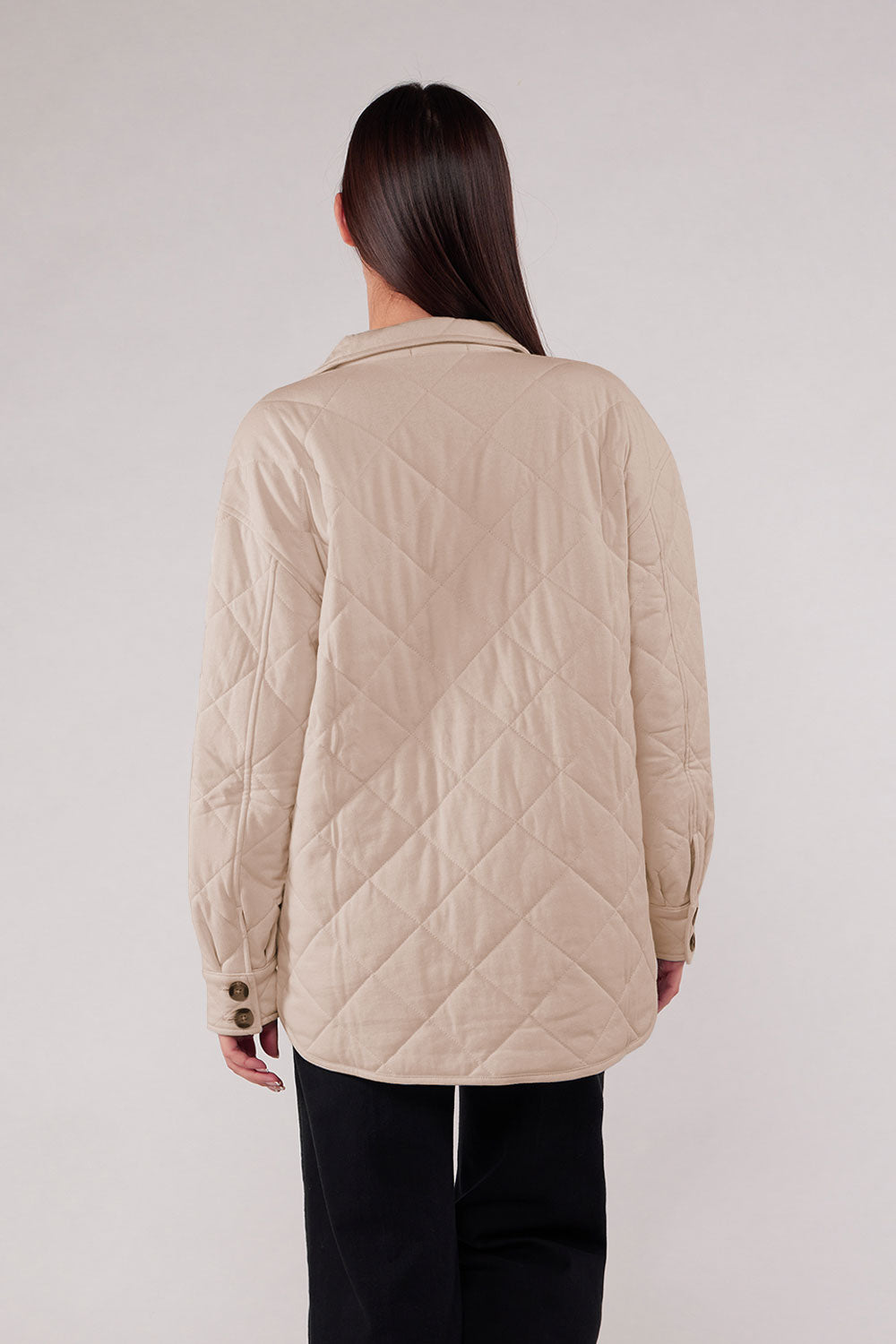 ELLWOOD QUILTED JACKET - NATURAL