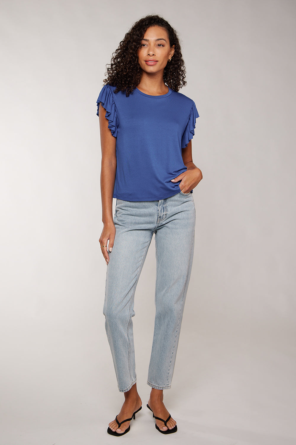 CHARLOTTE TEE - COBALT