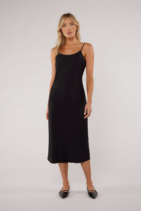 JONES SLIP DRESS - BLACK