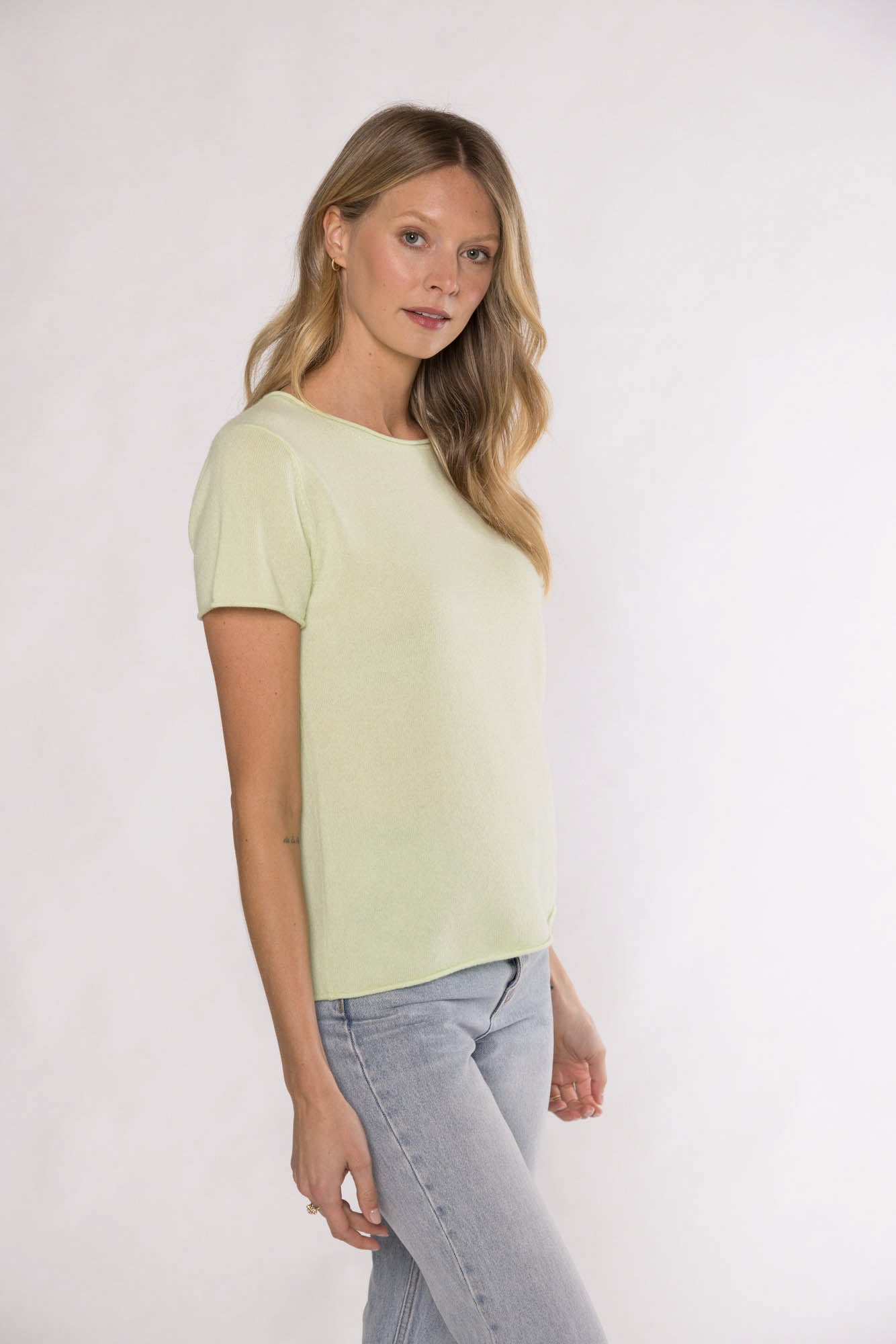 PERRY CASHMERE SWEATER - LIME