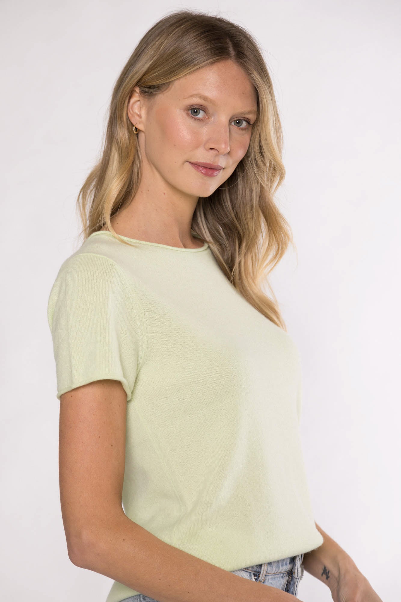 PERRY CASHMERE SWEATER - LIME