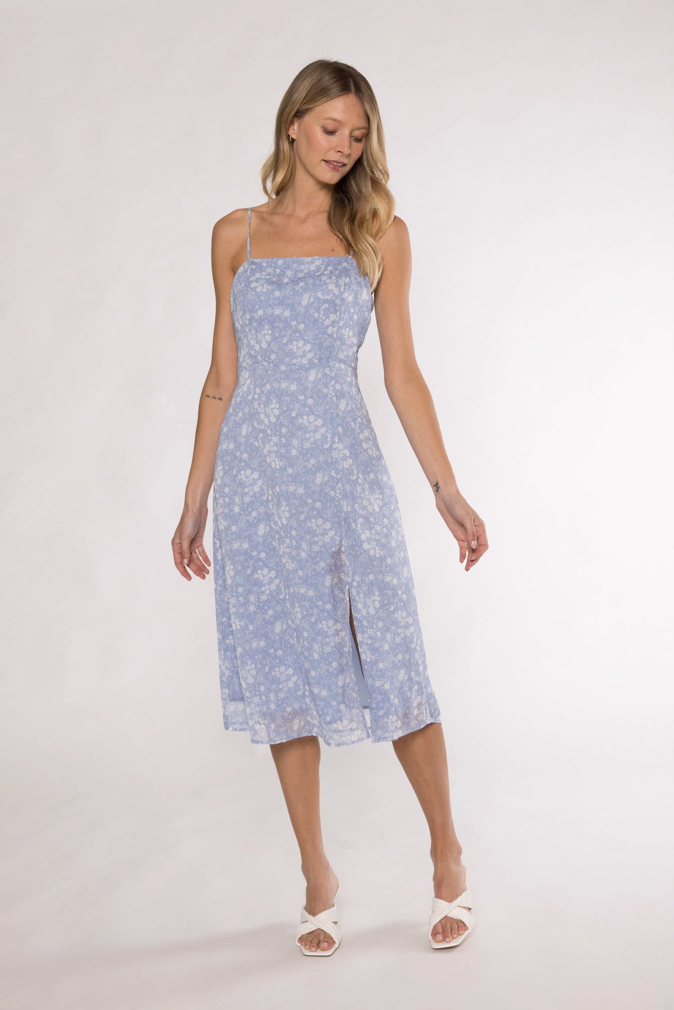 MIDA MIDI DRESS - SKY