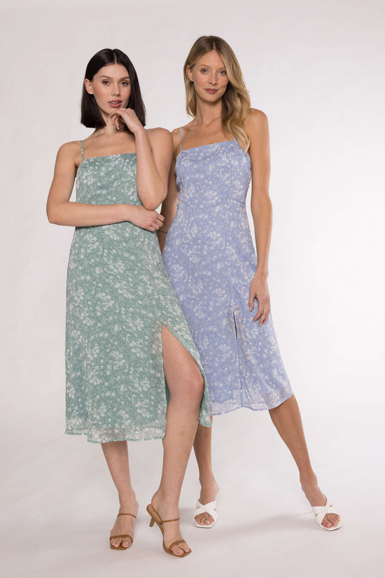 MIDA MIDI DRESS - SAGE