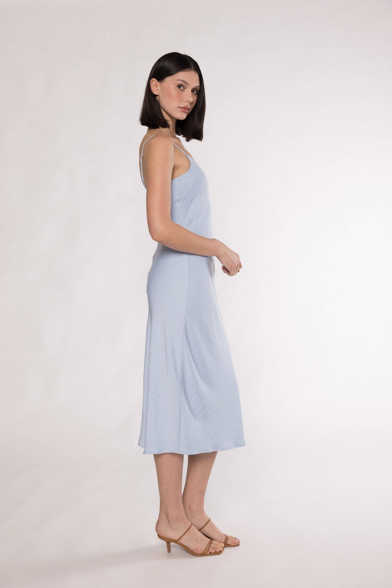 JONES SLIP DRESS - POWDER BLUE