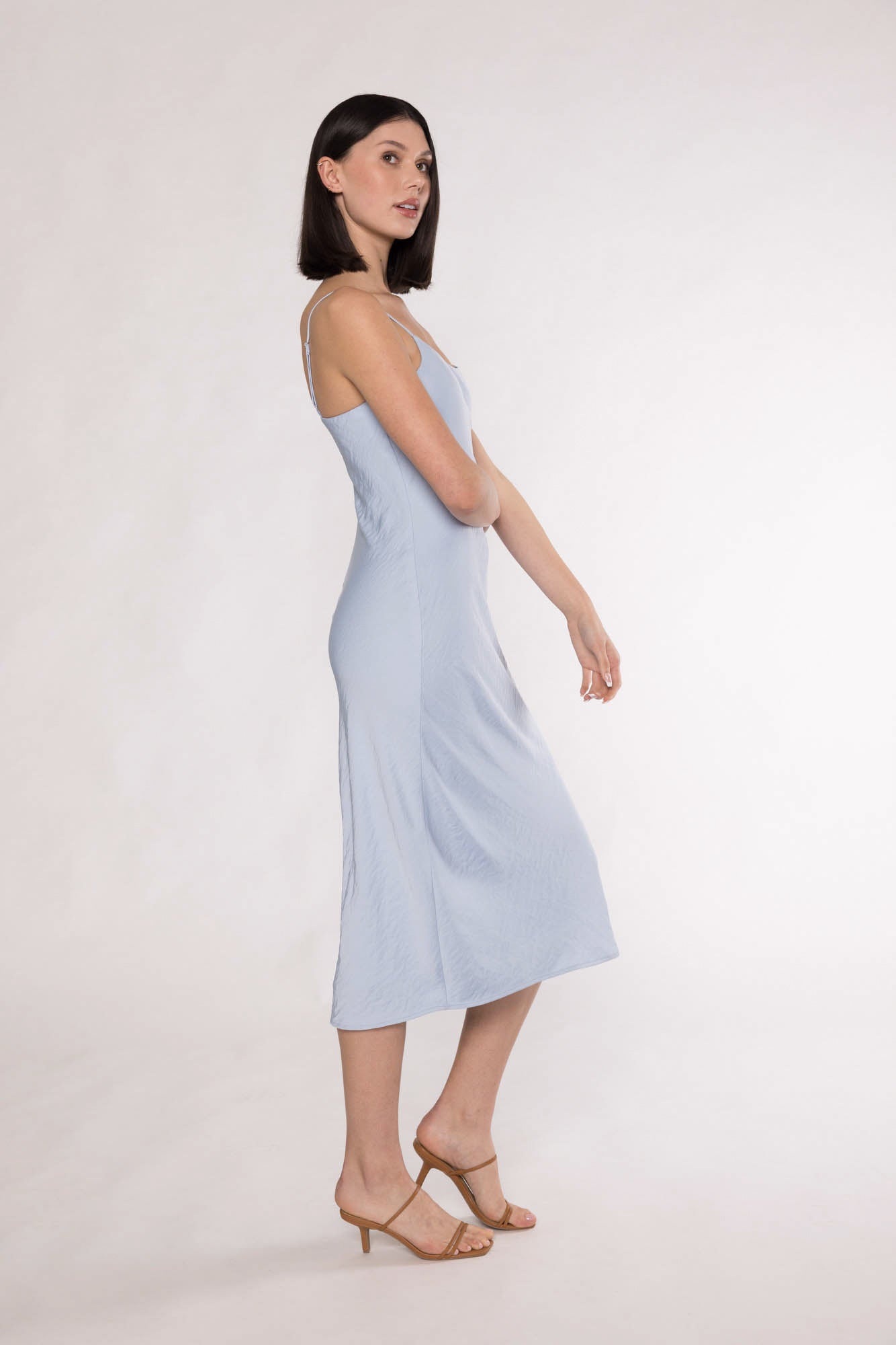 JONES SLIP DRESS - POWDER BLUE