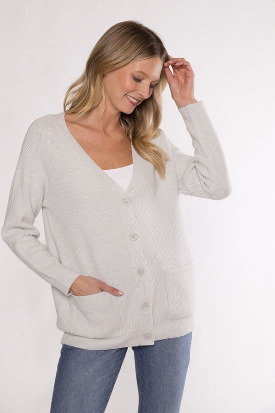 HOLLY CARDIGAN - LIGHT GREY