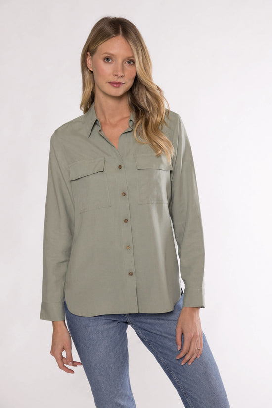 RAYE UTILITY SHIRT - SAGE