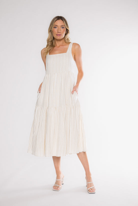 DOHENY LINEN DRESS - NATURAL