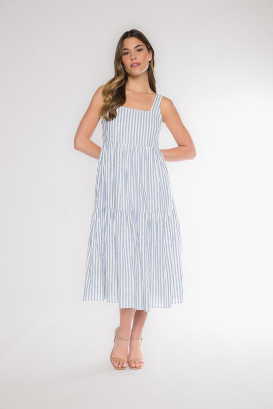 DOHENY LINEN DRESS - DENIM