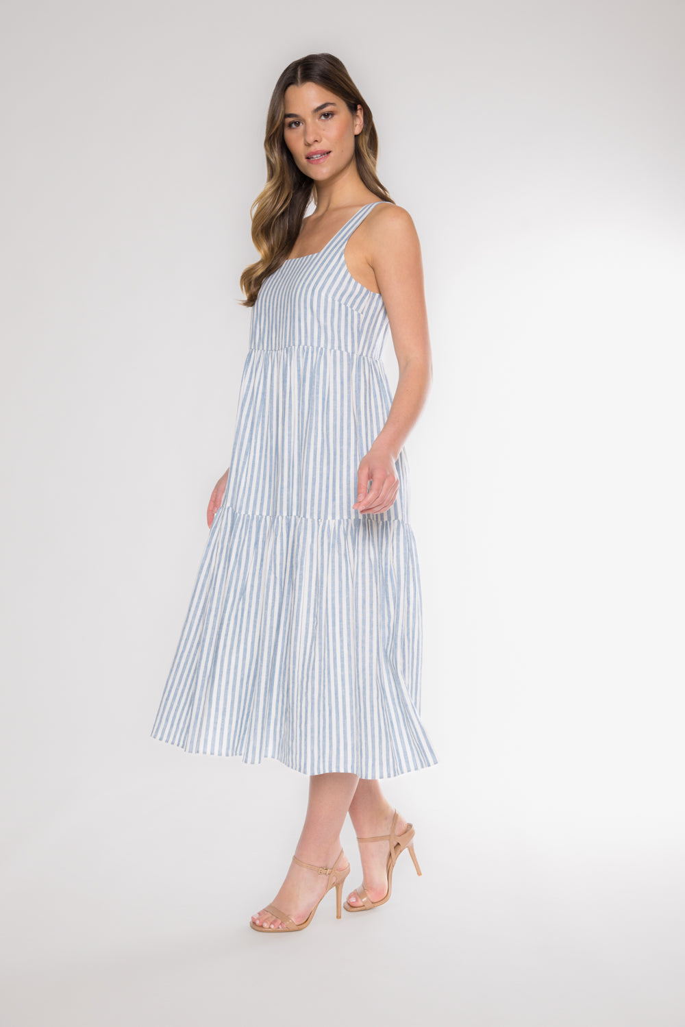 DOHENY LINEN DRESS - DENIM