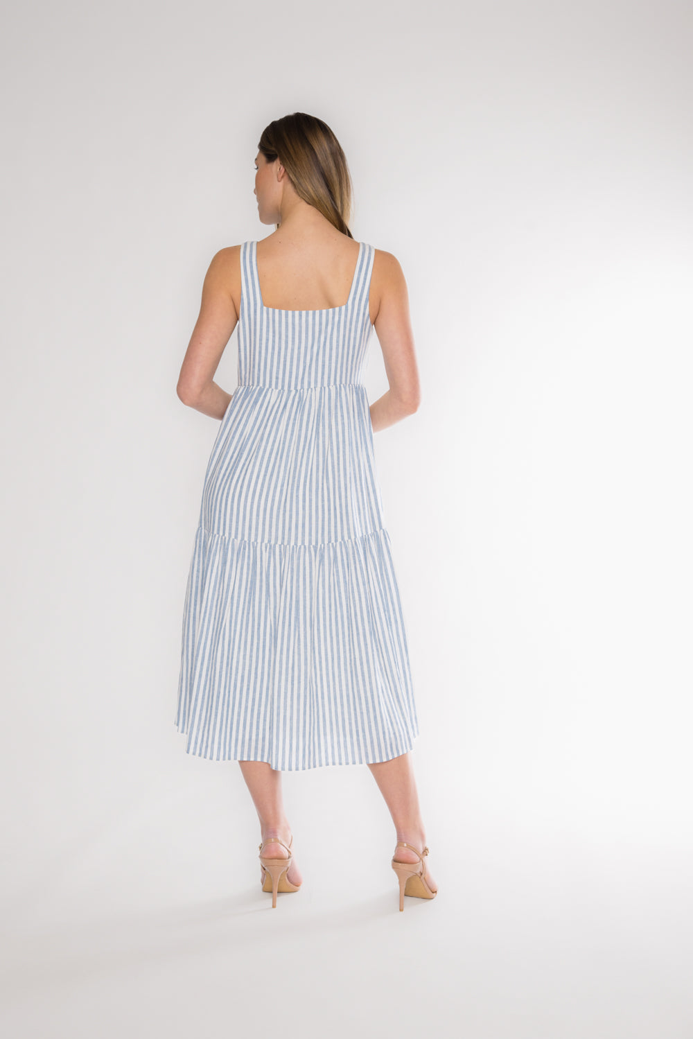 DOHENY LINEN DRESS - DENIM