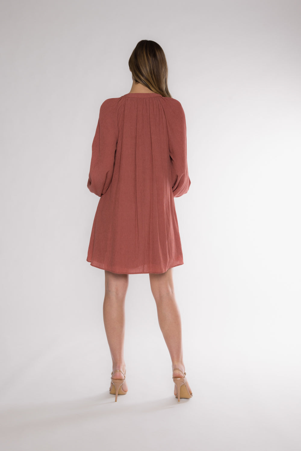 LUCY TUNIC DRESS - RUST