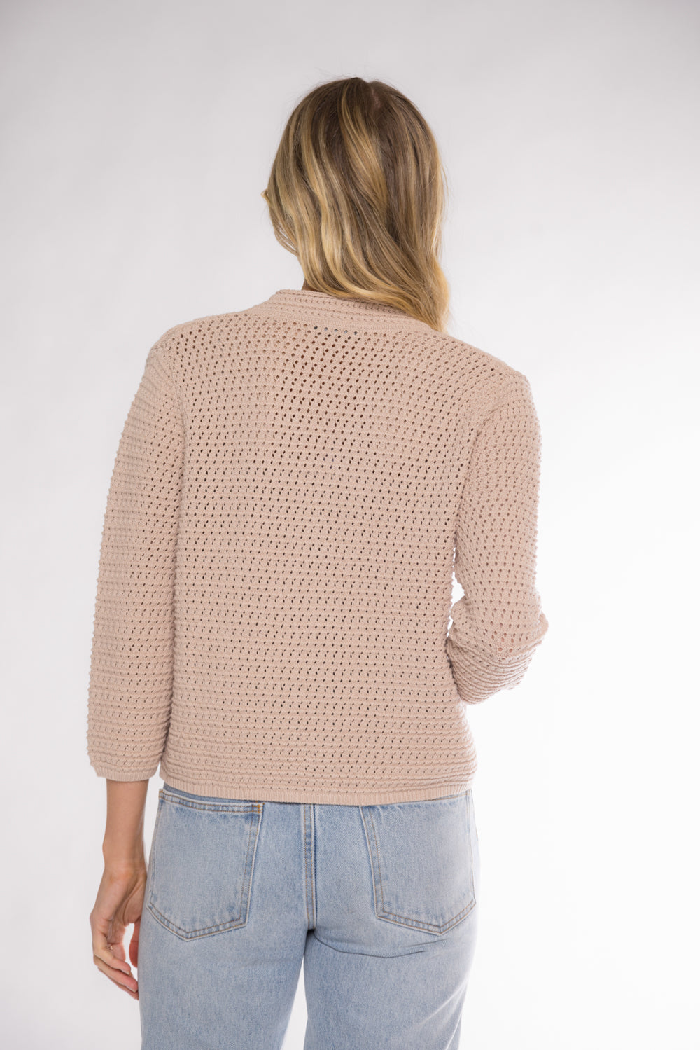 ELIZABETH CROCHET CARDIGAN - NATURAL