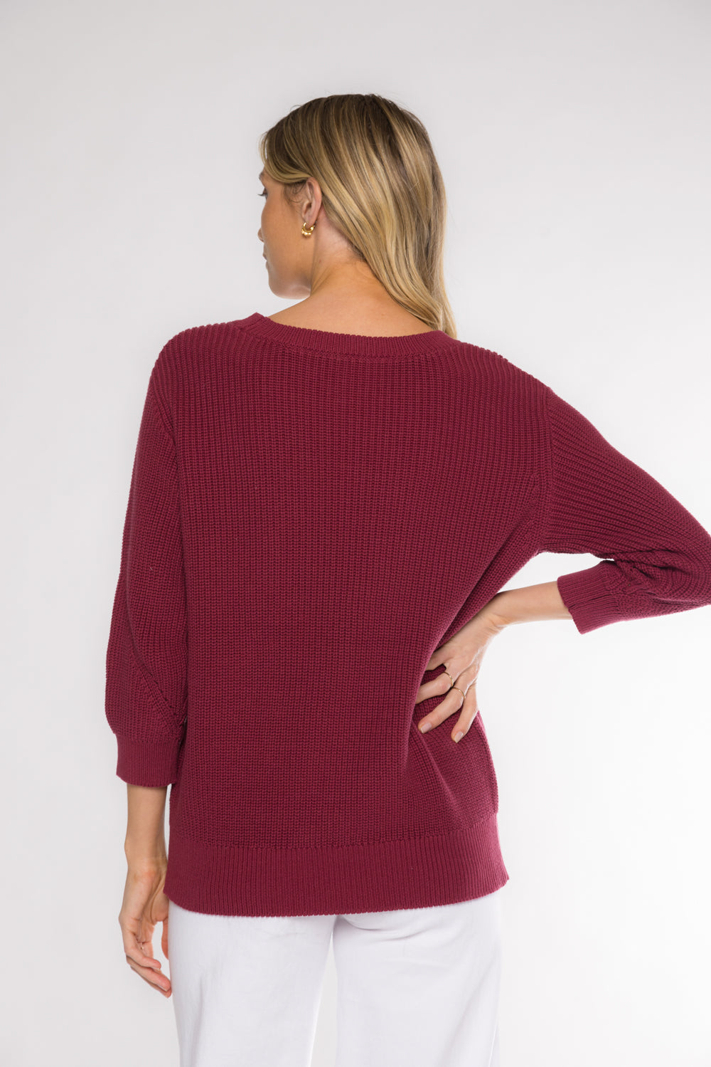 HANCOCK SWEATER - ROSEWOOD