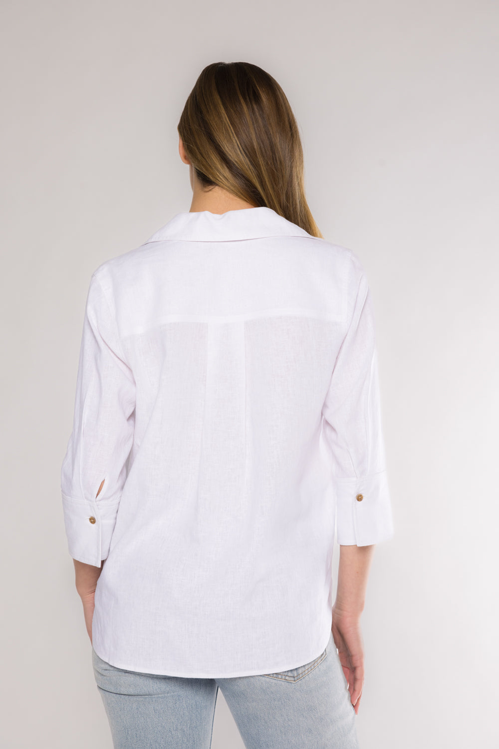 CHRYSTIE BUTTON UP - VELLUM