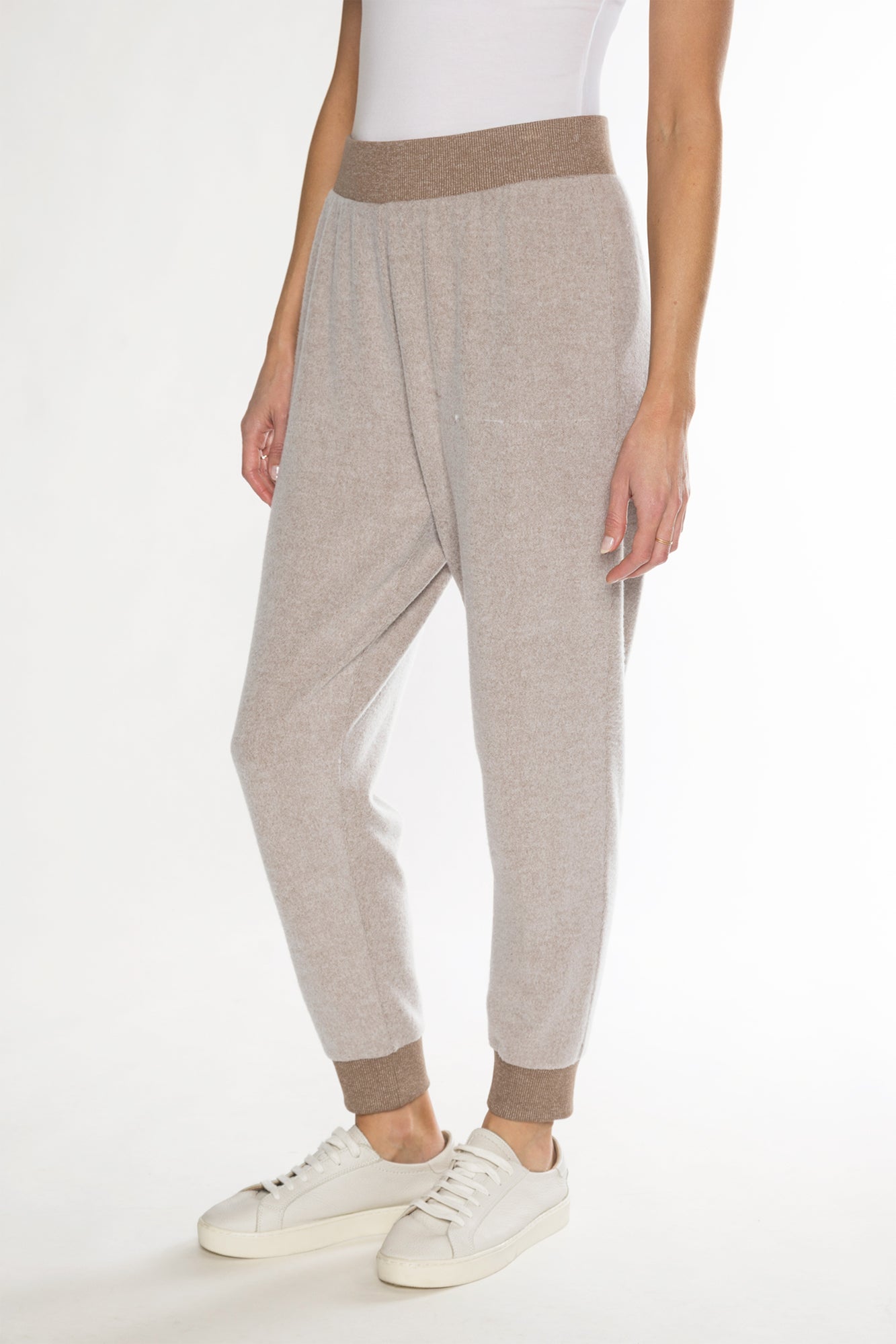 FAYE LOUNGE PANT - HEATHER TAUPE