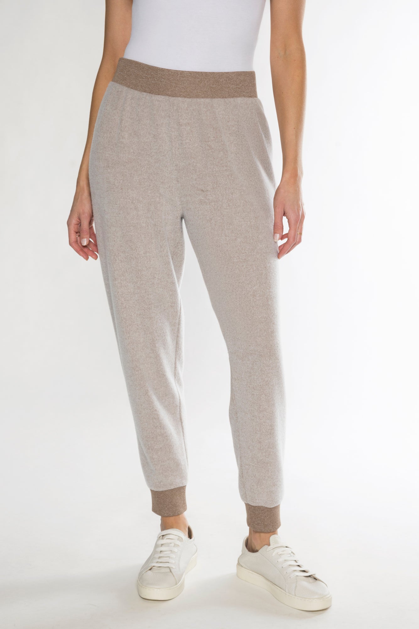 FAYE LOUNGE PANT - HEATHER TAUPE