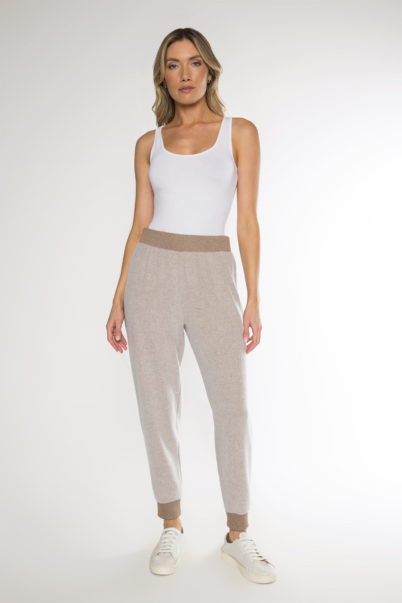 FAYE LOUNGE PANT - HEATHER TAUPE