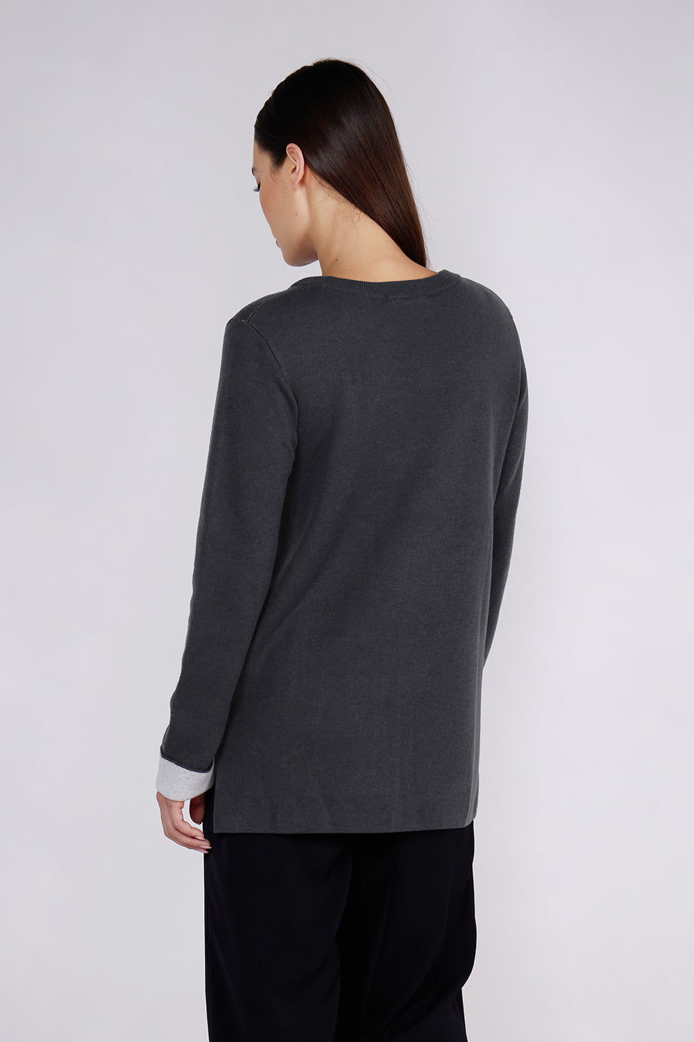 Matty M | Women's Double-Knit Crew Neck Sweater