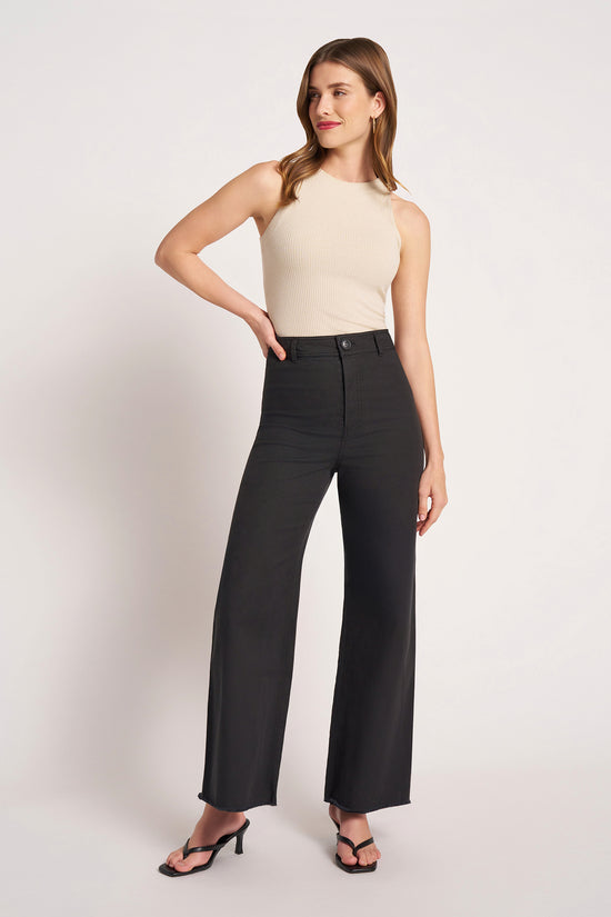 LIZZIE CROPPED PANT - BLACK