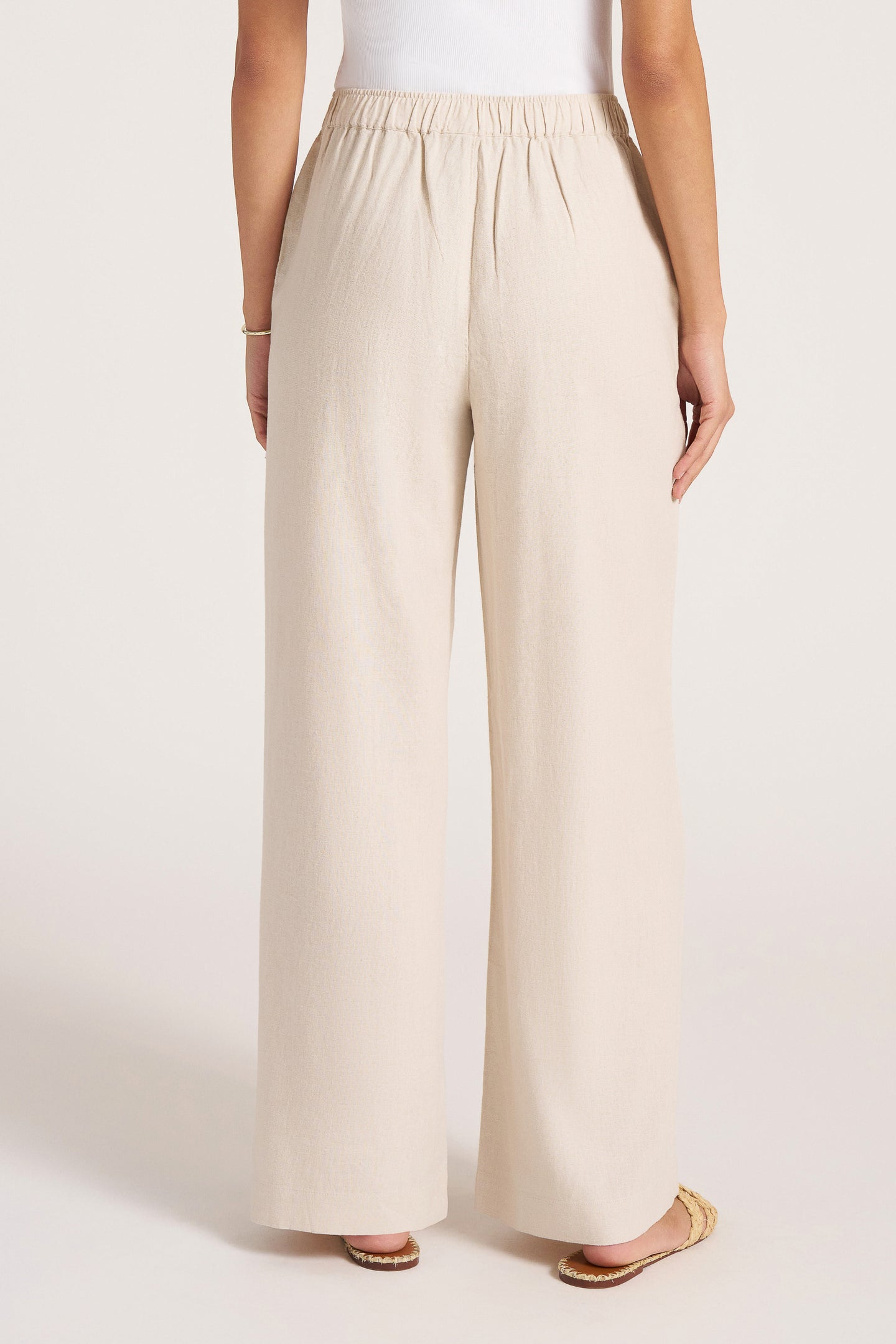 SERAPHINA WIDE LEG PANT - SAND