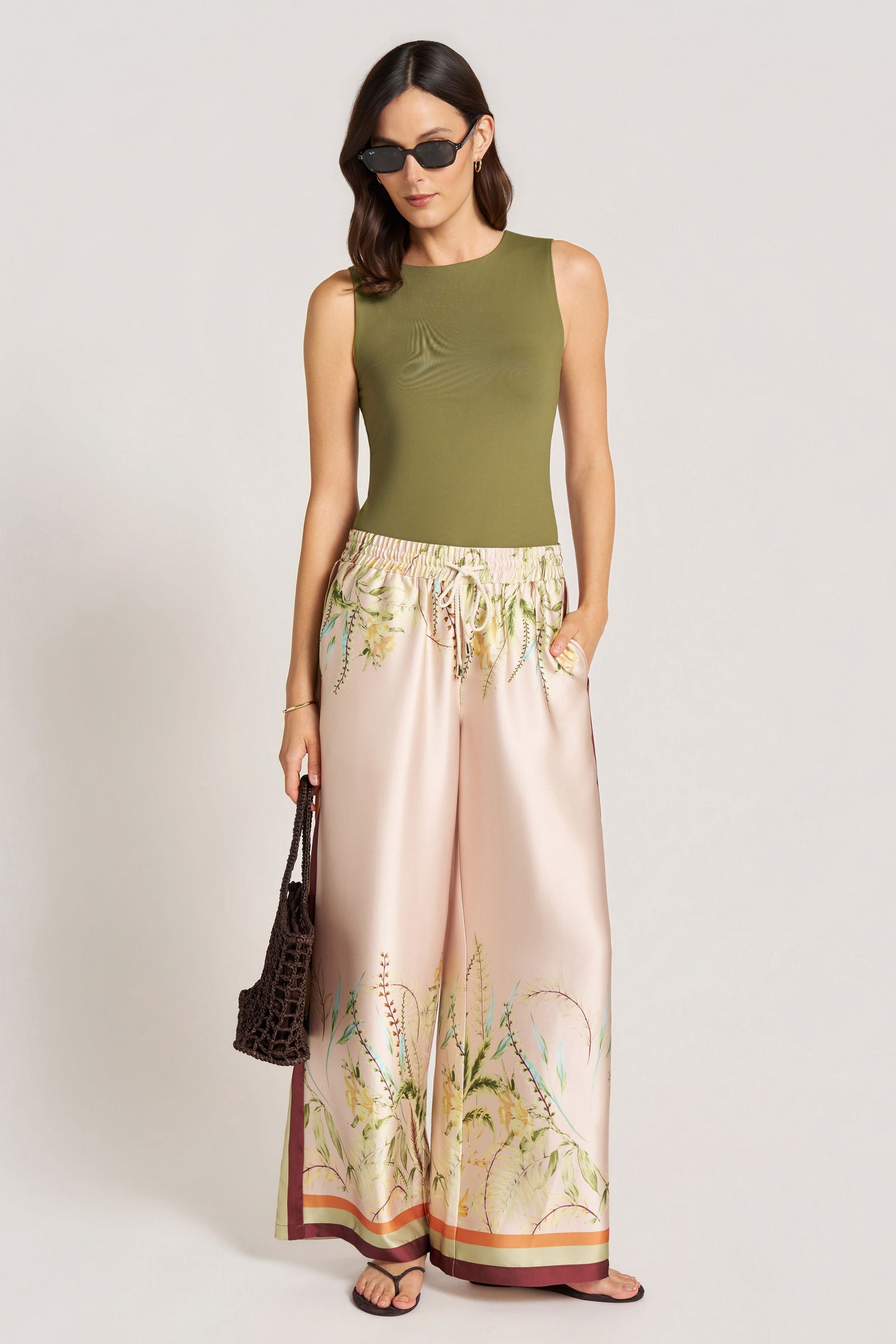KALARI WIDE LEG PANT - NATURAL