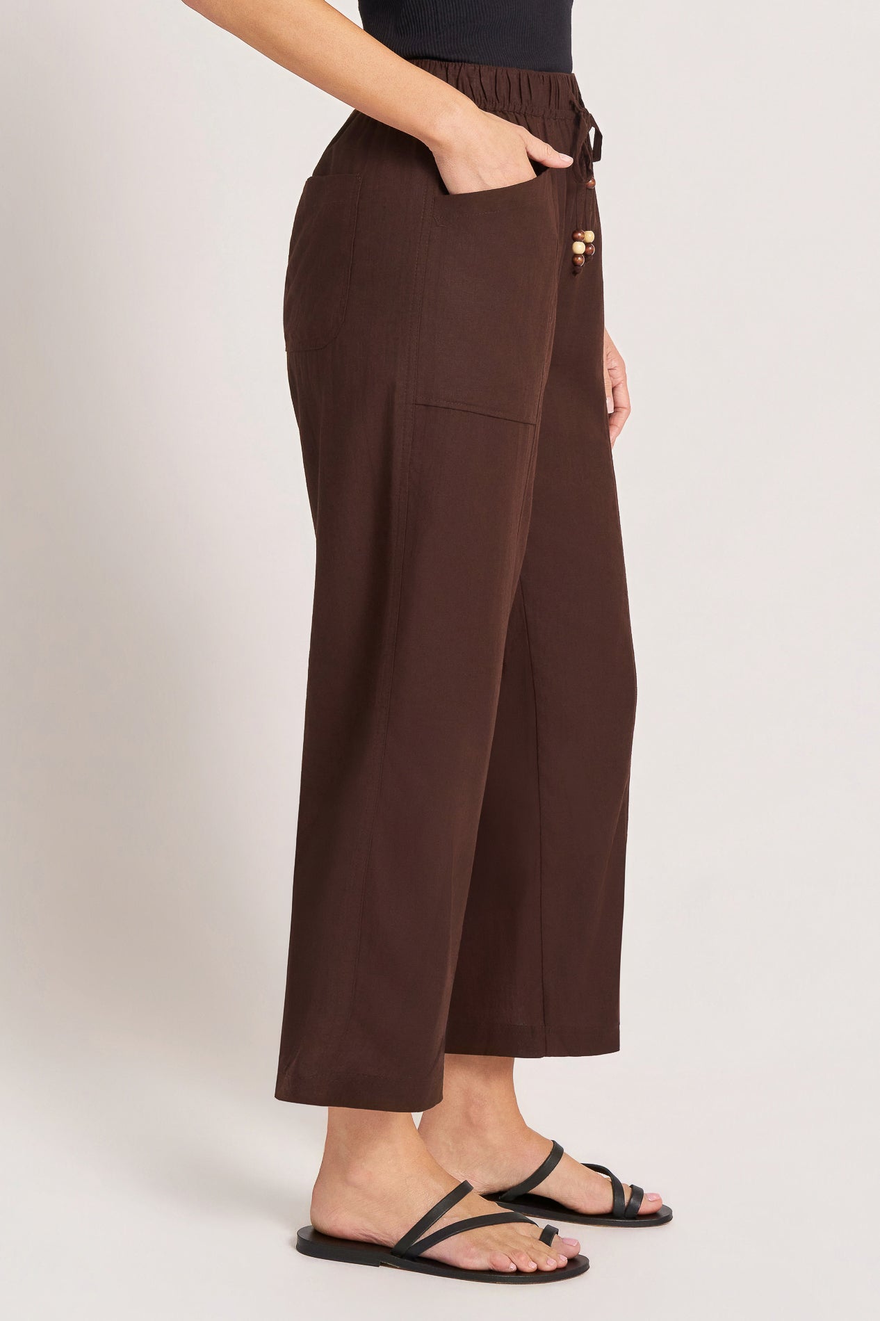 RUMI RELAXED PANT - CHOCOLATE