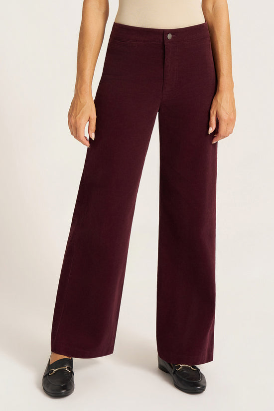 PIPPA CORDUROY STRAIGHT LEG PANT - FIG