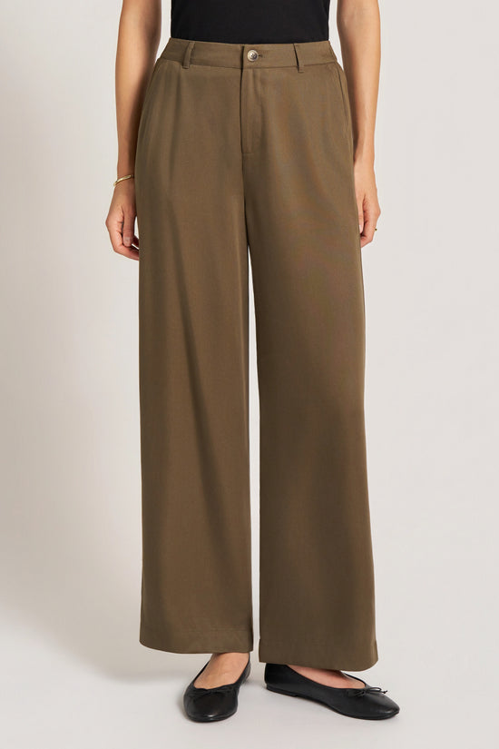 BEXLEY STRAIGHT LEG TROUSER - OLIVE