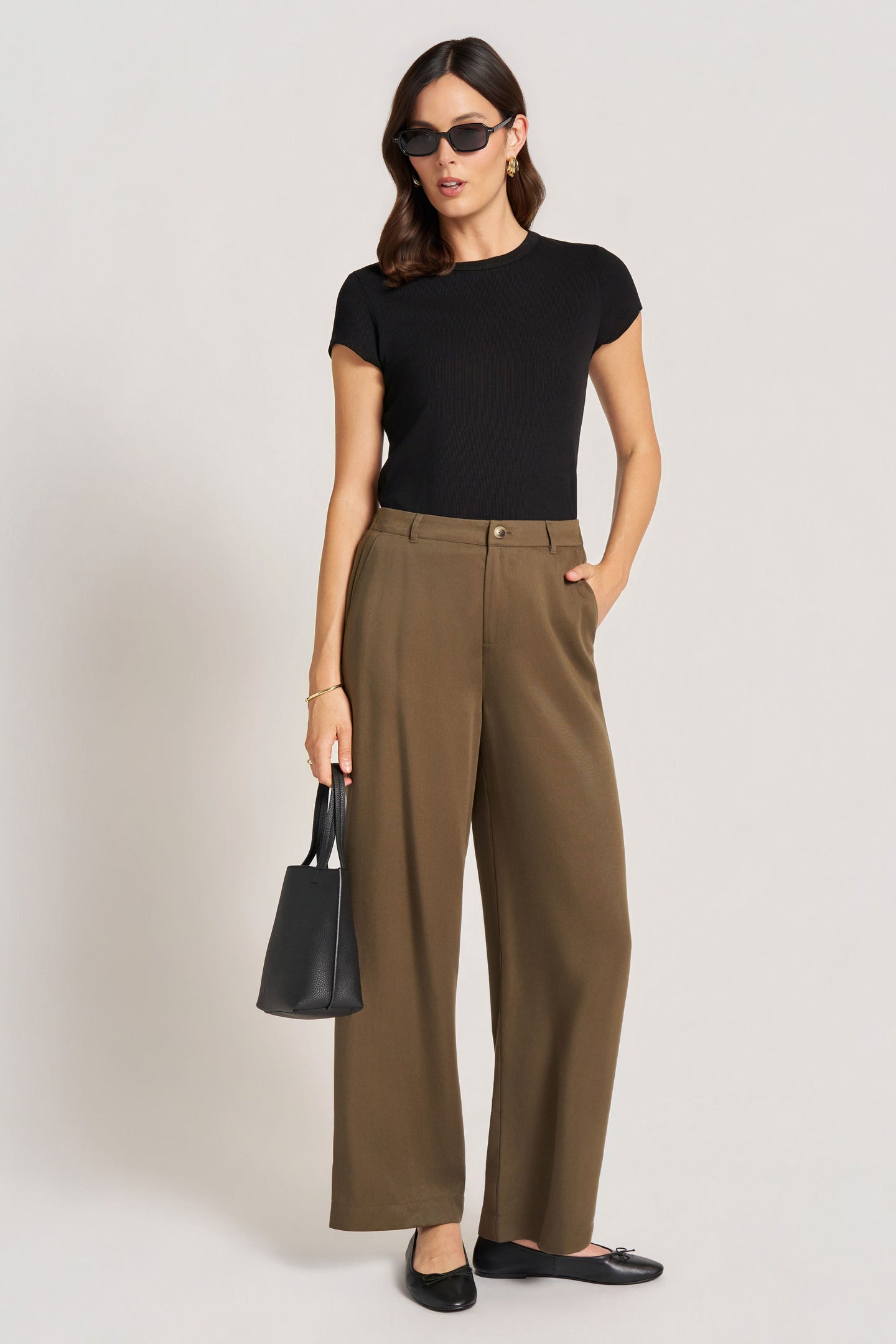 BEXLEY STRAIGHT LEG TROUSER - OLIVE