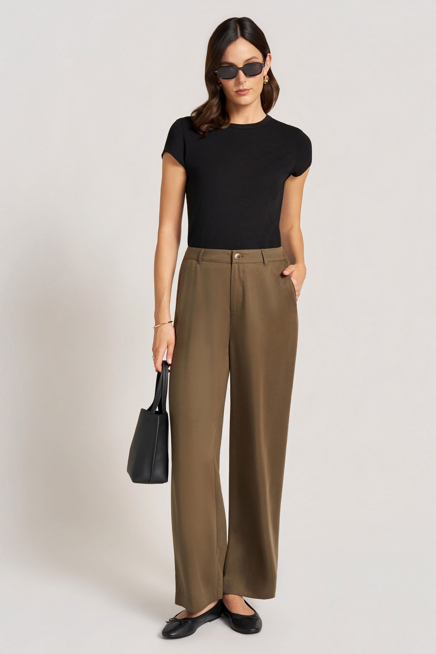 BEXLEY STRAIGHT LEG TROUSER - OLIVE