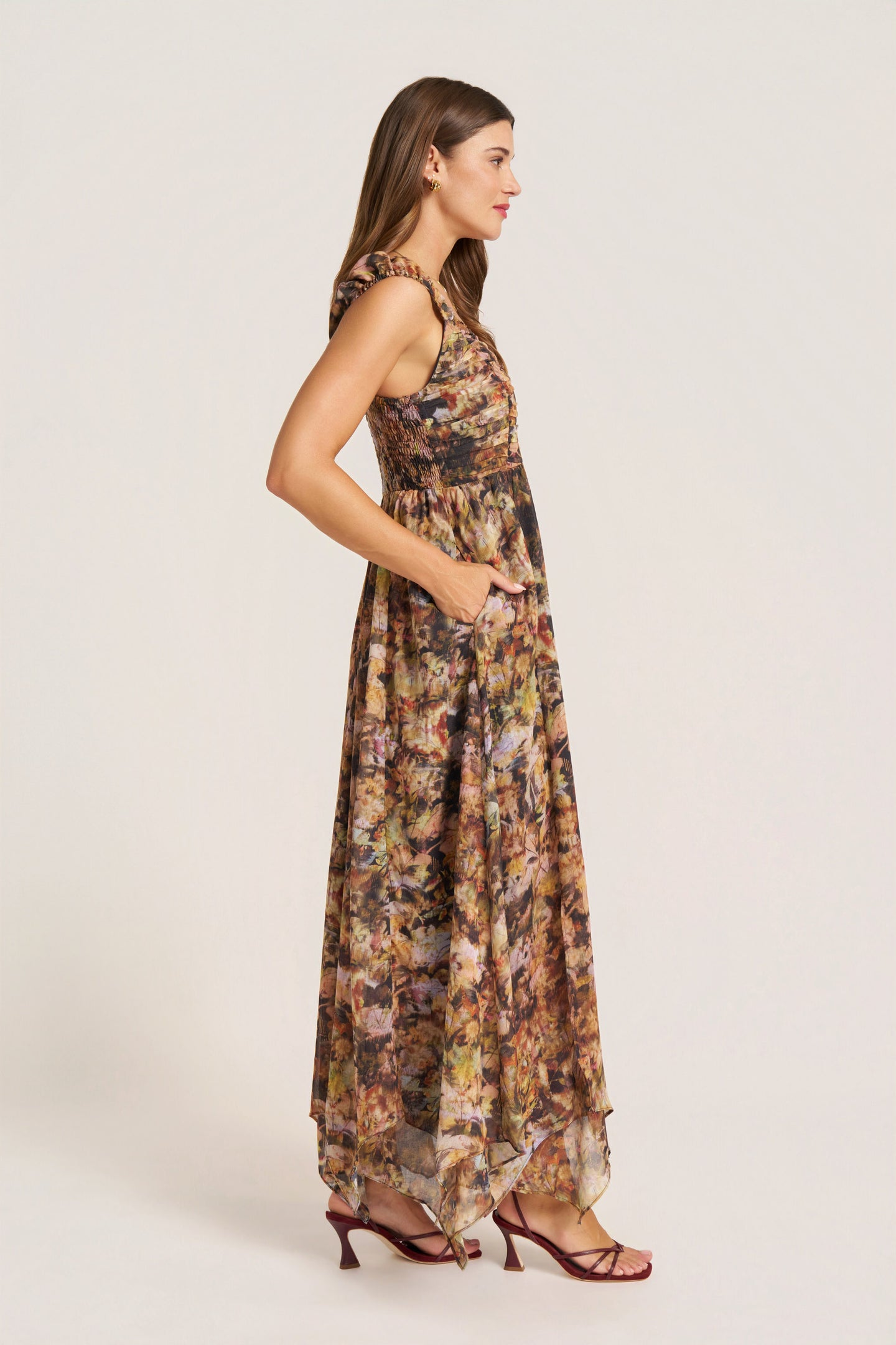 ALEXIAH MAXI DRESS - WALNUT