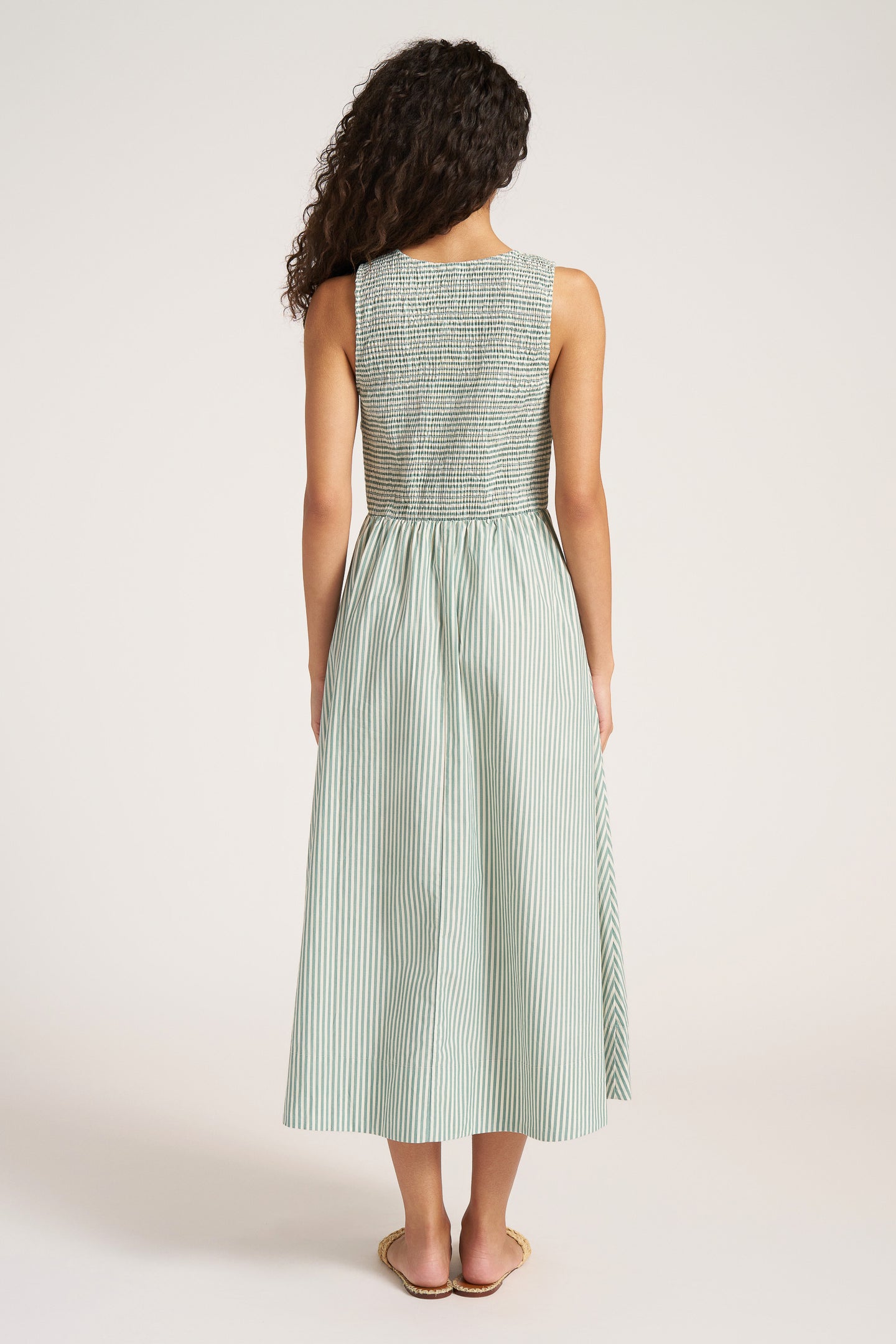 VERONA STRIPE MAXI DRESS - JADE