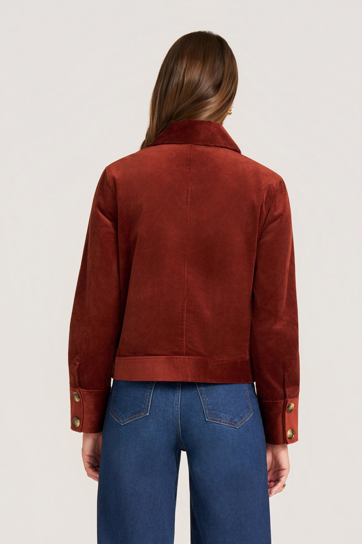 JERI CORDUROY JACKET - BRICK
