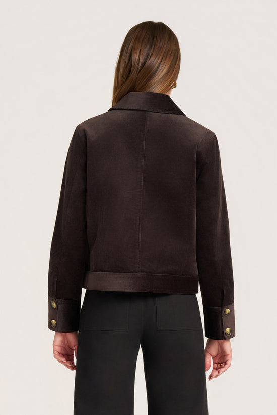 JERI CORDUROY JACKET - DARK BROWN