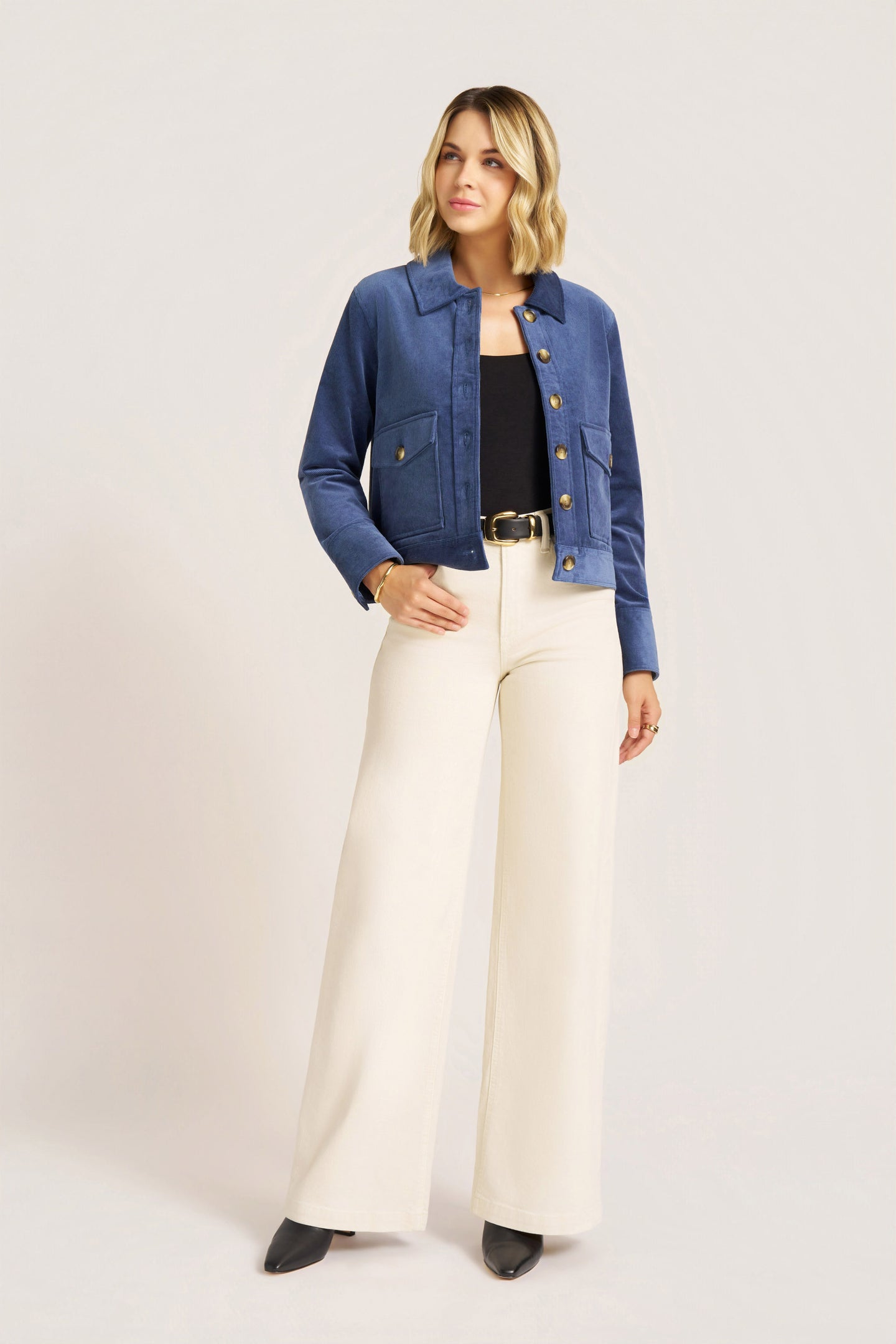 JERI CORDUROY JACKET - FRENCH BLUE